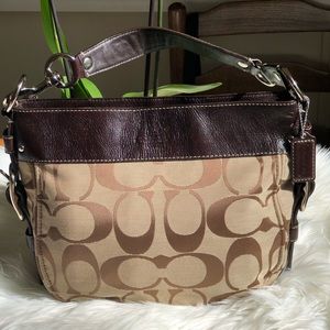 Coach Zoe Signature Hobo Shoulder Bag